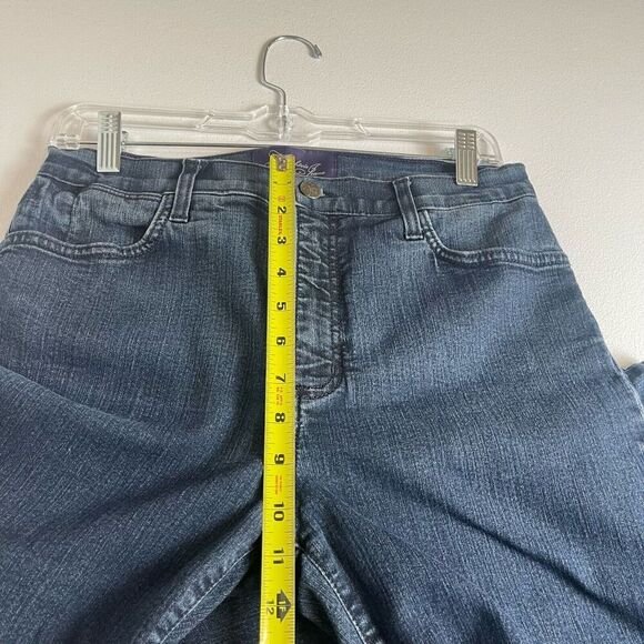 Not your daughters jeans 10 Blue Straight High Rise lift tuck tech stretch - Picture 5 of 12